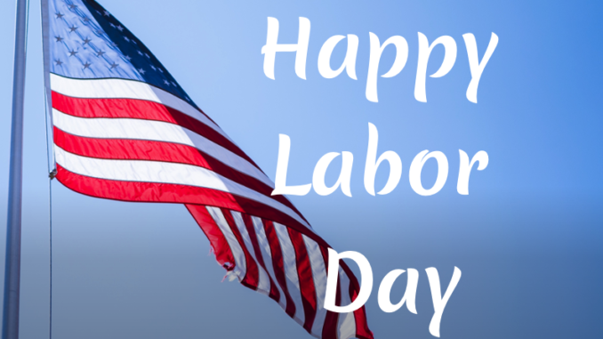 Happy Labor Day Flag